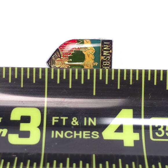 Vintage Innsbruck Enamel Pinback Pin - Picture 3 of 3